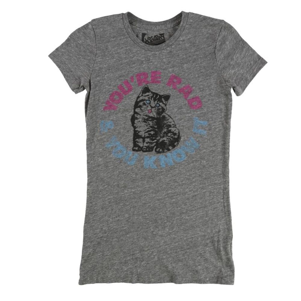 Local Celebrity Womens You're Rad Graphic T-Shirt, NWT